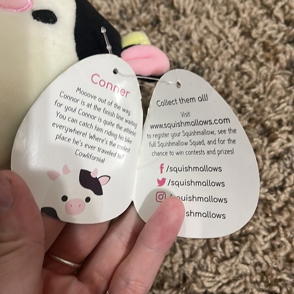 (SOLD) NWT 5” 2018 Conner the Cow Squishmallow - Picture 7 of 7